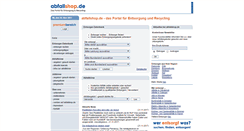 Desktop Screenshot of abfallshop.de