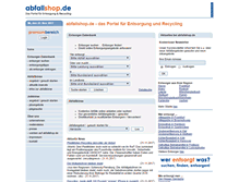 Tablet Screenshot of abfallshop.de